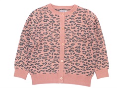 Wheat cardigan Sessie soft rouge leopard glitter bomuld/uld